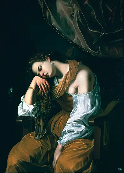 Marie-Madeleine en mélancolie Artemisia Gentileschi
